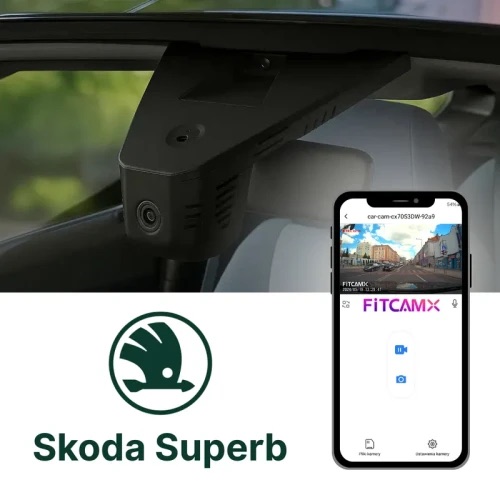 Wideorejestrator FITCAMX Skoda Superb